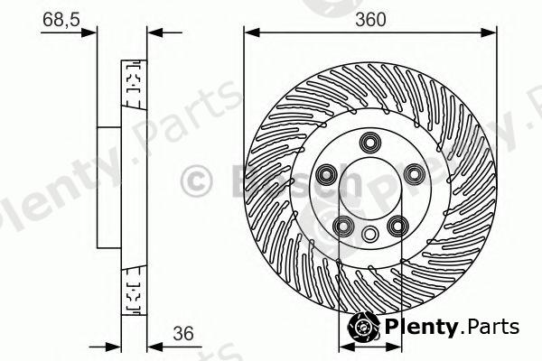  BOSCH part 0986479V12 Brake Disc