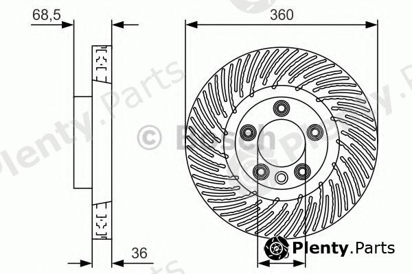  BOSCH part 0986479V13 Brake Disc