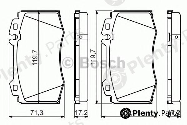  BOSCH part 0986494576 Brake Pad Set, disc brake