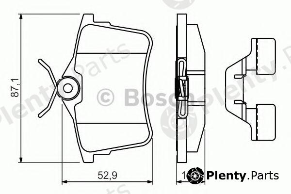  BOSCH part 0986494646 Brake Pad Set, disc brake