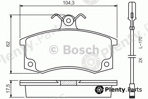  BOSCH part 0986494533 Brake Pad Set, disc brake