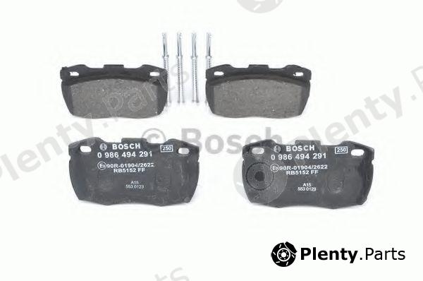  BOSCH part 0986494291 Brake Pad Set, disc brake