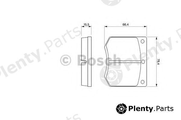  BOSCH part 0986464914 Brake Pad Set, disc brake