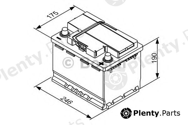 BOSCH part 0092T30050 Starter Battery; Starter Battery