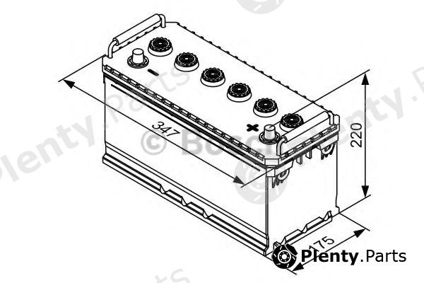  BOSCH part 0092T30730 Starter Battery