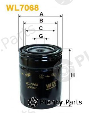  WIX FILTERS part WL7068 Oil Filter
