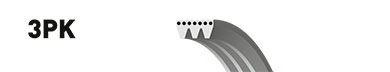  GATES part 3PK1220 V-Ribbed Belts