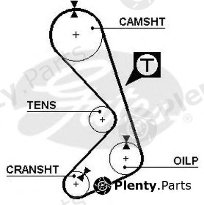  GATES part 5058 Timing Belt
