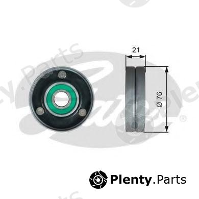  GATES part T36730 Deflection/Guide Pulley, v-ribbed belt