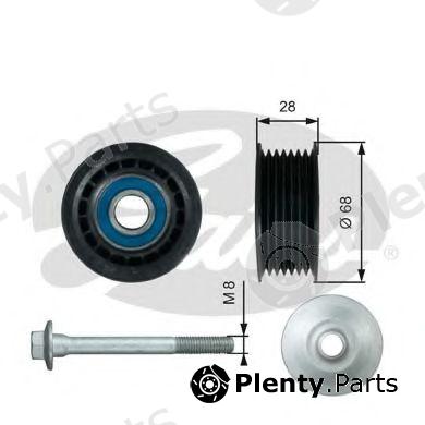  GATES part T36731 Deflection/Guide Pulley, v-ribbed belt