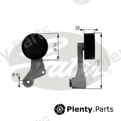  GATES part T38065 Tensioner Pulley, v-ribbed belt