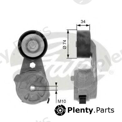  GATES part T38601 Belt Tensioner, v-ribbed belt