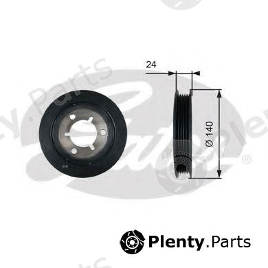  GATES part TVD1125 Belt Pulley, crankshaft