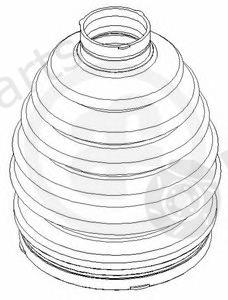  AUTOFREN SEINSA part D8427T Bellow Set, drive shaft