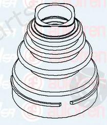  AUTOFREN SEINSA part D8526 Bellow Set, drive shaft