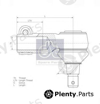  DT part 3.63119 (363119) Tie Rod End