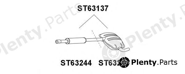  VENEPORTE part ST63244 Front Silencer