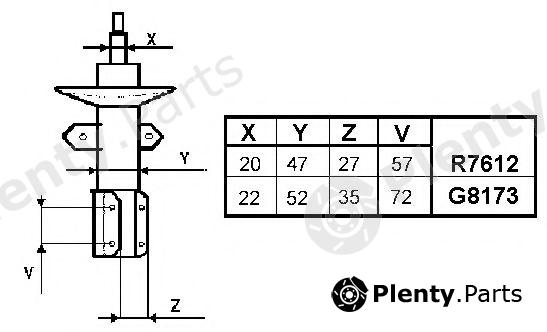  MONROE part G8173 Shock Absorber