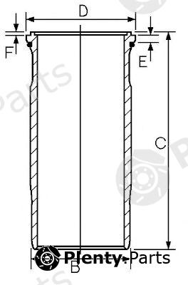  GOETZE part 15-458900-00 (1545890000) Cylinder Sleeve