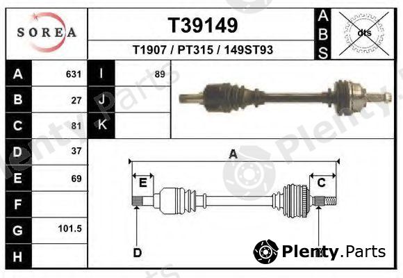  EAI part T39149 Drive Shaft