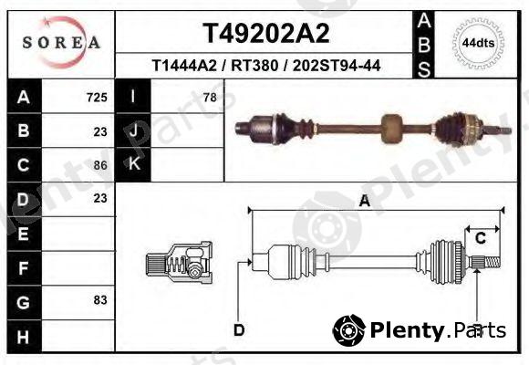  EAI part T49202A2 Drive Shaft