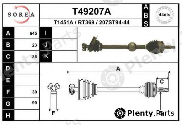  EAI part T49207A Drive Shaft