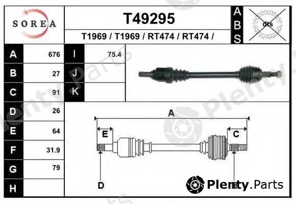 EAI part T49295 Drive Shaft