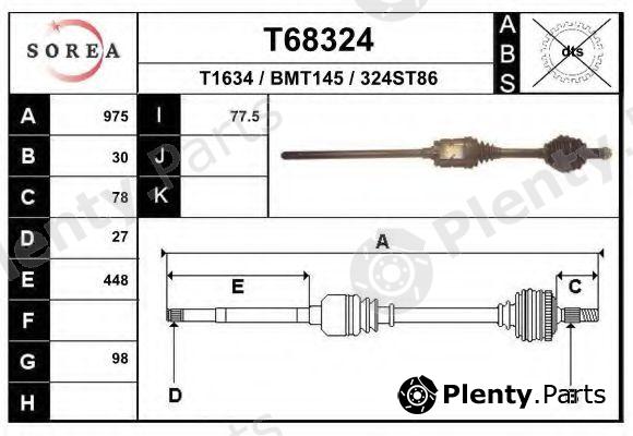  EAI part T68324 Drive Shaft
