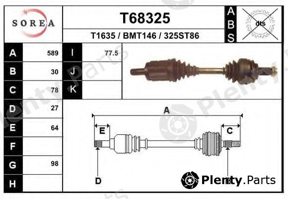  EAI part T68325 Drive Shaft