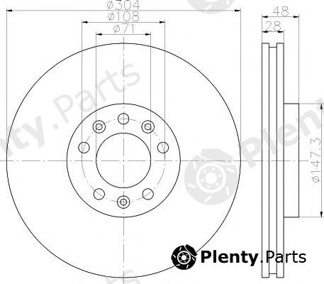  TEXTAR part 92157003 Brake Disc