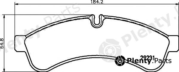  TEXTAR part 2923101 Brake Pad Set, disc brake