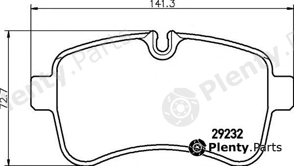  TEXTAR part 2923221014T4136 Brake Pad Set, disc brake