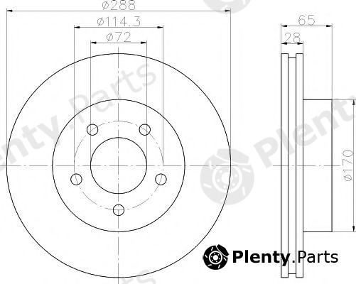  TEXTAR part 92119704 Brake Disc