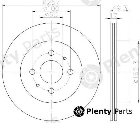  TEXTAR part 92131200 Brake Disc