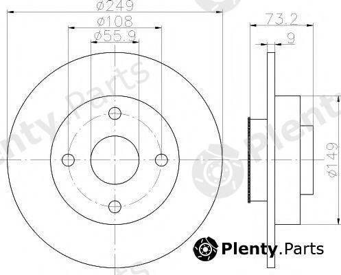  TEXTAR part 92194103 Brake Disc