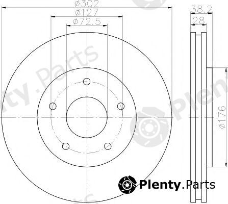  TEXTAR part 92181503 Brake Disc