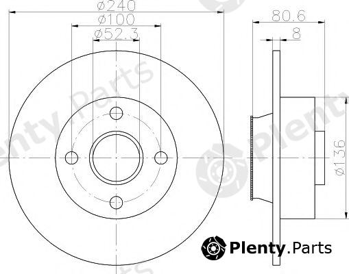  TEXTAR part 92154403 Brake Disc