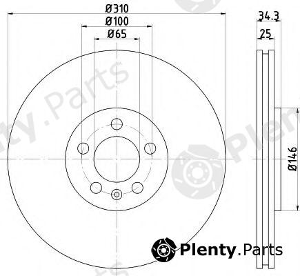  TEXTAR part 92275903 Brake Disc