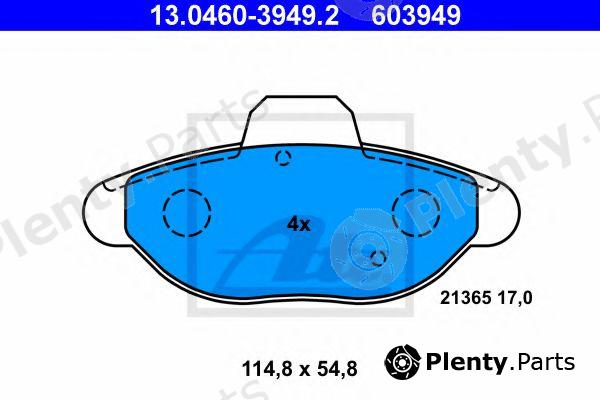  ATE part 13.0460-3949.2 (13046039492) Brake Pad Set, disc brake