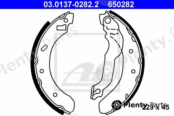  ATE part 03.0137-0282.2 (03013702822) Brake Shoe Set