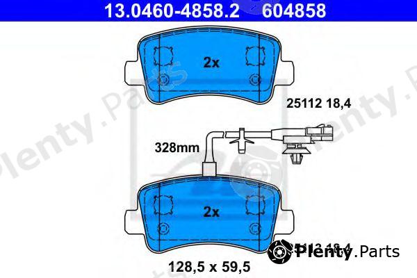  ATE part 13.0460-4858.2 (13046048582) Brake Pad Set, disc brake