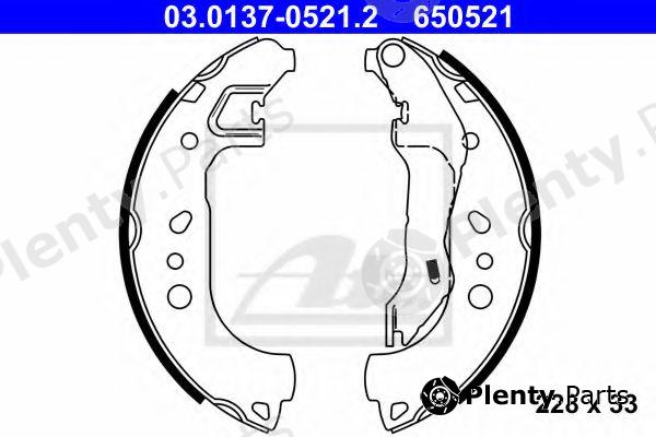  ATE part 03.0137-0521.2 (03013705212) Brake Shoe Set