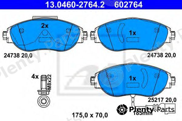  ATE part 13046027642 Brake Pad Set, disc brake