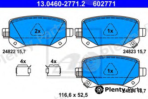  ATE part 13.0460-2771.2 (13046027712) Brake Pad Set, disc brake