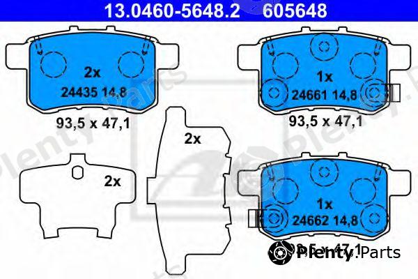  ATE part 13.0460-5648.2 (13046056482) Brake Pad Set, disc brake