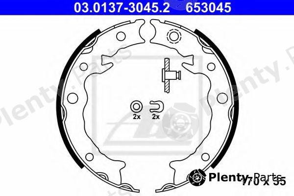  ATE part 03.0137-3045.2 (03013730452) Brake Shoe Set, parking brake