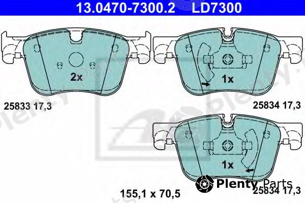  ATE part 13047073002 Brake Pad Set, disc brake