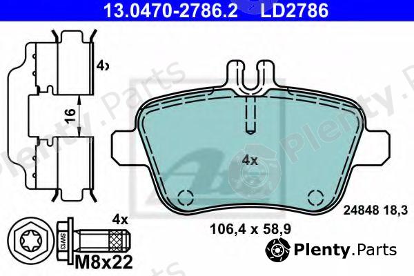  ATE part 13047027862 Brake Pad Set, disc brake
