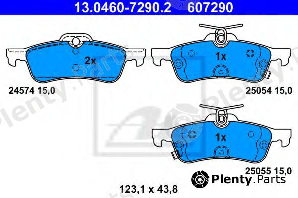 ATE part 13.0460-7290.2 (13046072902) Brake Pad Set, disc brake