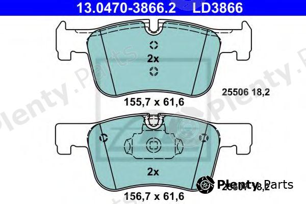  ATE part 13047038662 Brake Pad Set, disc brake
